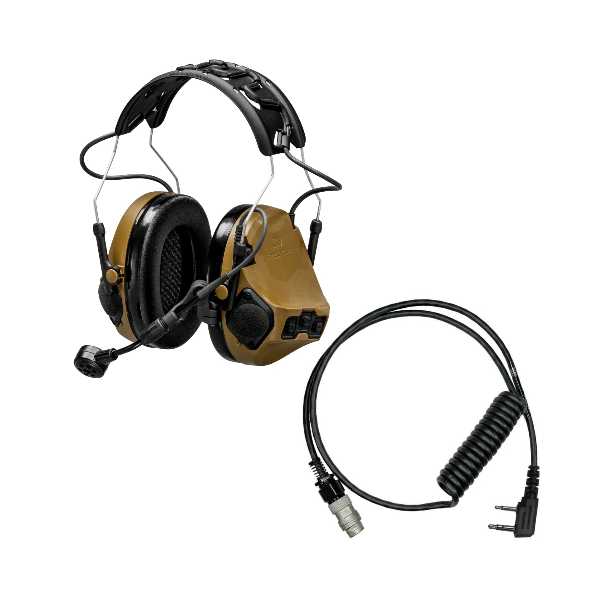 3M Peltor ComTac VII Military-Grade Tactical Headset with TMAS Technology - Hearing Protection & Communication for Special Forces, Police & Shooting Enthusiasts - Ideal for Combat Training, Range Shooting & Tactical Operations