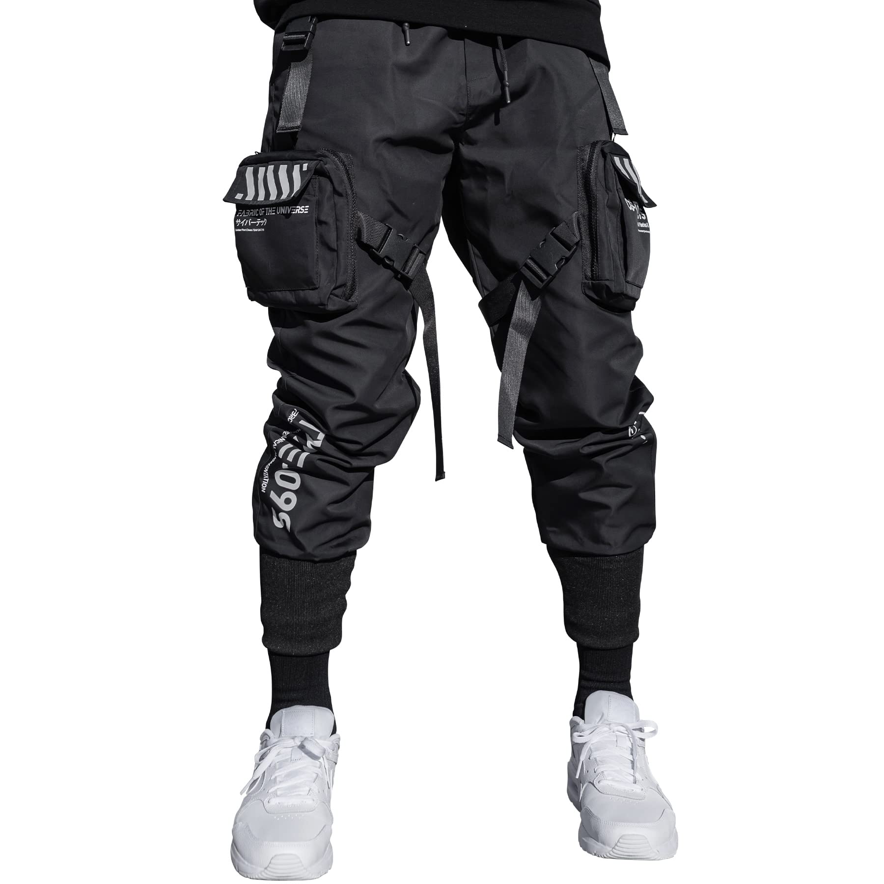 Universe Techwear Cargo Jogger Pants - Waterproof & Breathable Men's Streetwear with Multiple Pockets | Perfect for Urban Commuting, Hiking & Techwear Fashion