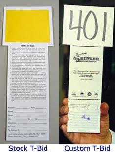 Custom Bidding Cards (1000 Pack) - Yellow Square Design for Auctions, Fundraisers & Game Nights - Perfect for Poker, Bingo & Silent Auctions