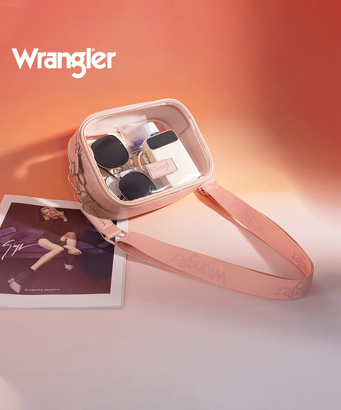 Wrangler Clear Crossbody Stadium Bag for Concerts, Sports Events & Travel - Approved for NFL, MLB, NBA & NCAA Games