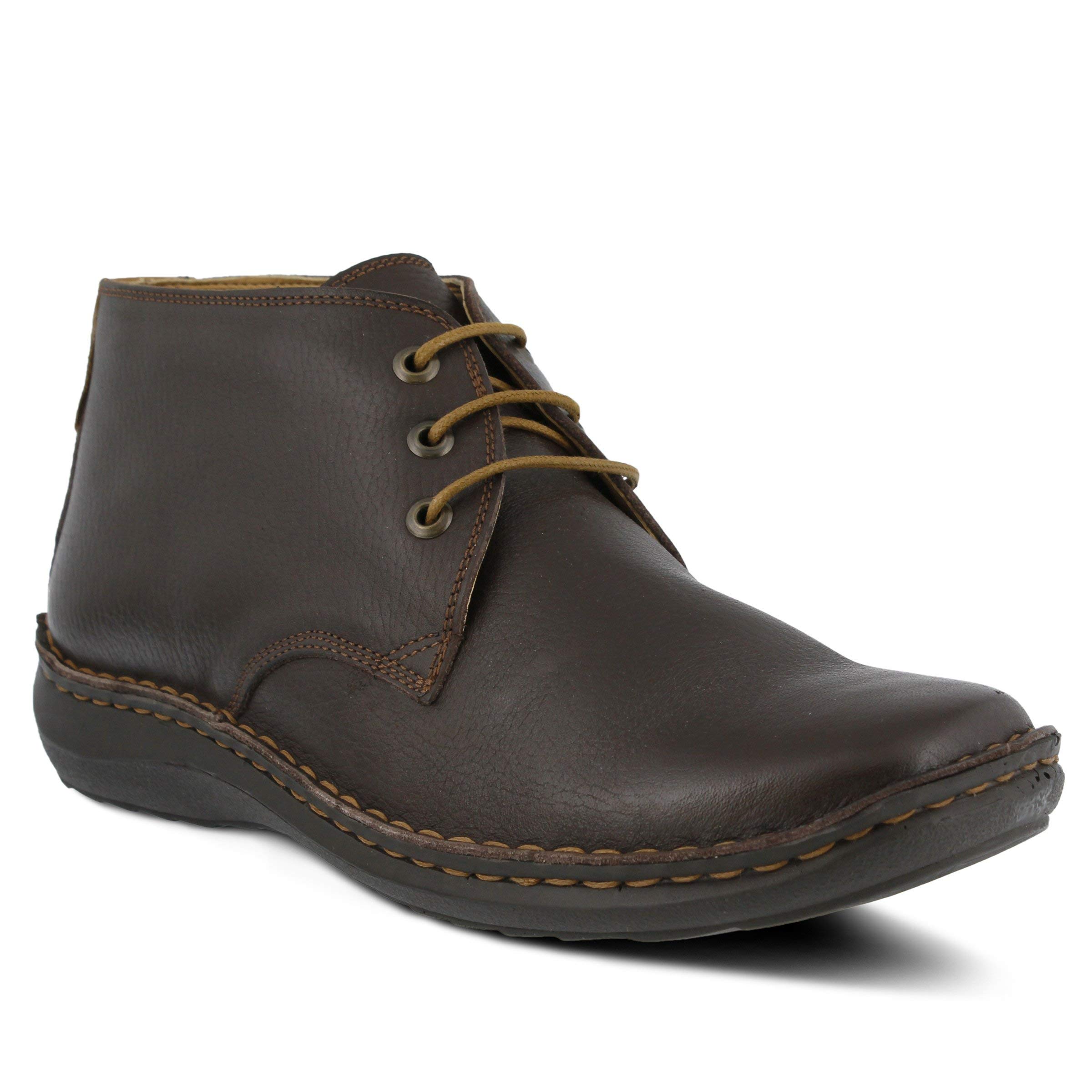 Spring Step Men's Mathias Comfortable Lace-Up Casual Shoes for Walking, Work & Everyday Wear