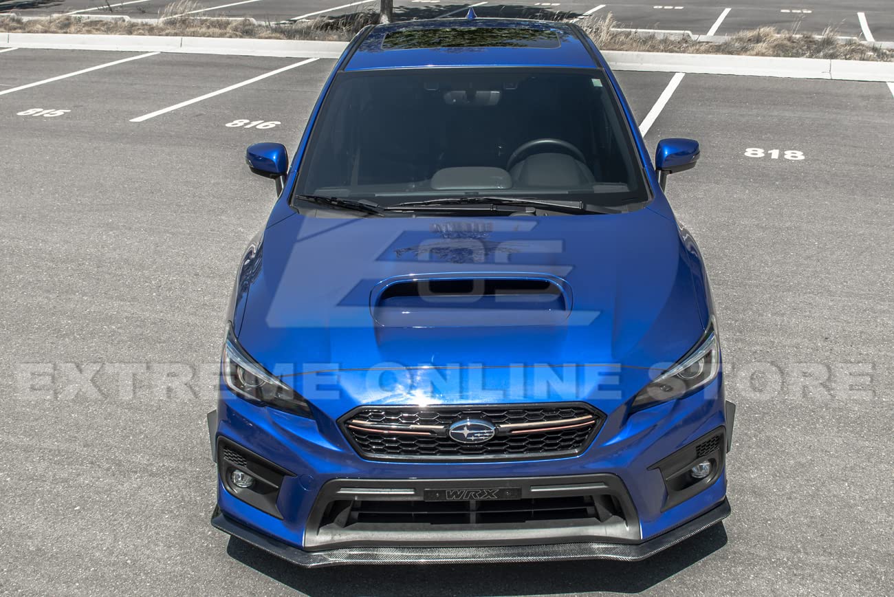 2018-2021 Subaru WRX & STi JDM HT Style Carbon Fiber Front Bumper Lip Splitter - Replacement Lower Spoiler for Enhanced Aerodynamics & Sporty Look - Perfect for Street Racing & Car Shows