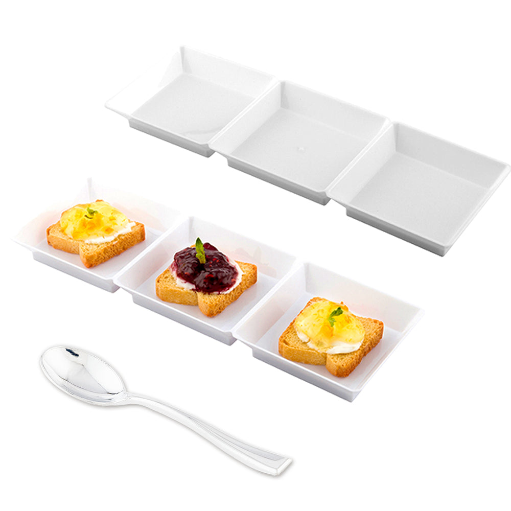 100-Pack White Rectangle 7.5