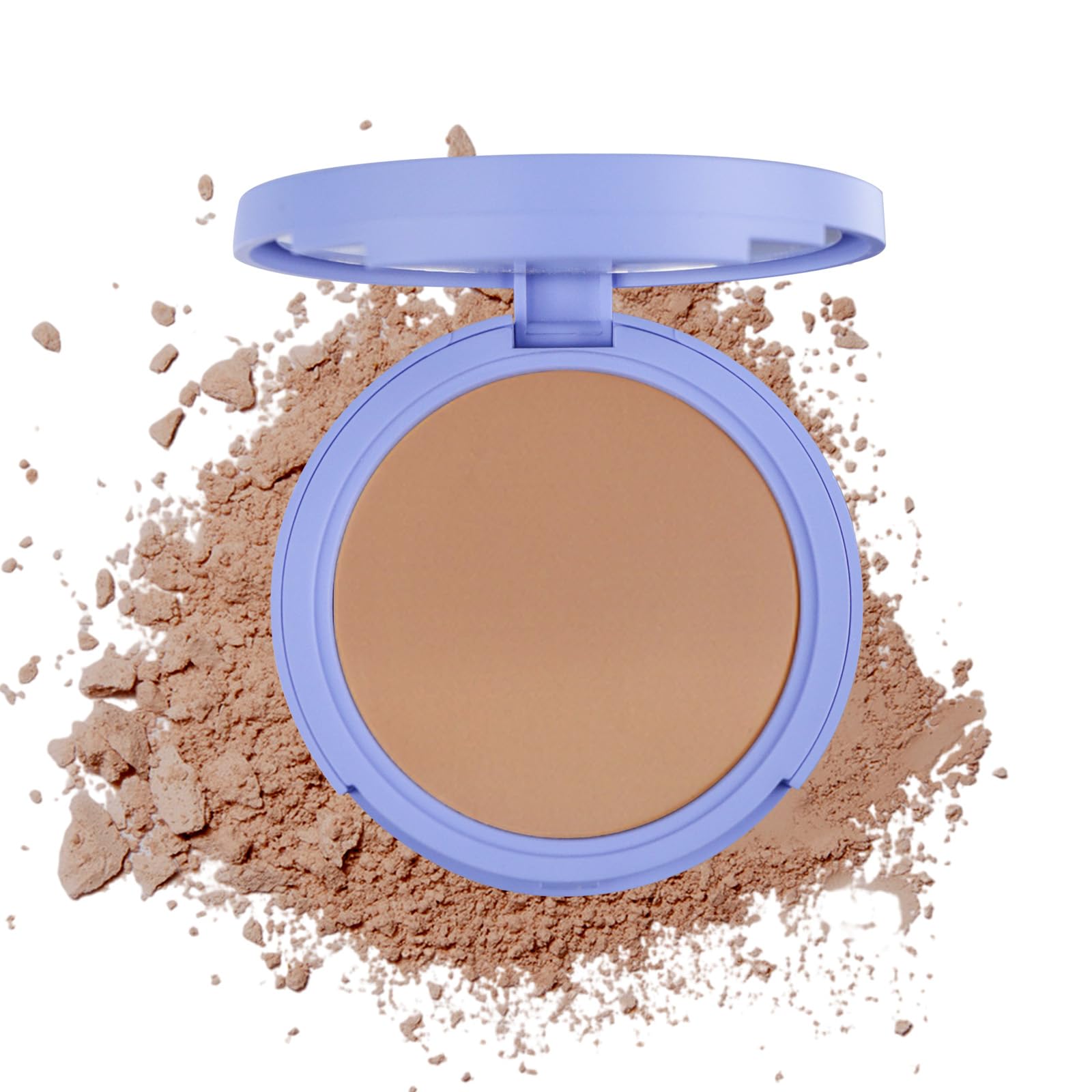 Oil Control Face Powder - Matte Smooth Setting Powder for Oily Skin, Waterproof & Long-Lasting Makeup Finishing Powder, Compact Perfect Matte Makeup Powder (Tan Dark) - Ideal for Daily Wear, Photo Shoots & Hot Weather