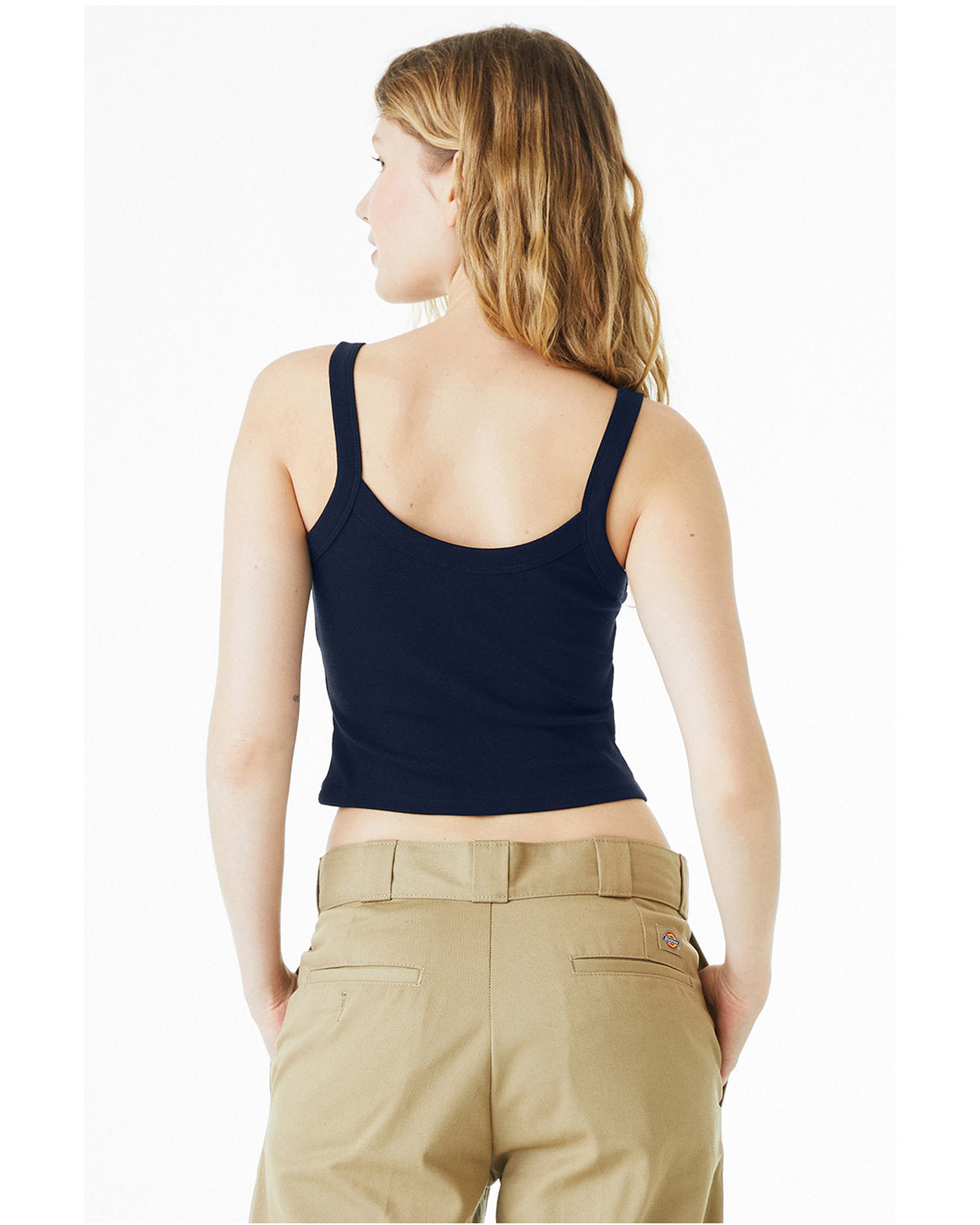 Bella + Canvas 1012BE Women's Micro Ribbed Scoop Neck Tank Top - Soft Stretchy Fitted Casual Tee for Yoga, Gym & Everyday Wear