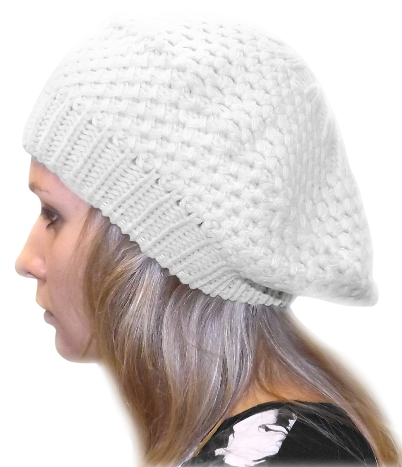 Women's Stylish & Warm Slouchy Beret Hat for Fall Winter - Cozy Knitted Beanie Cap for Cold Weather Fashion, Outdoor Activities & Holiday Outfits