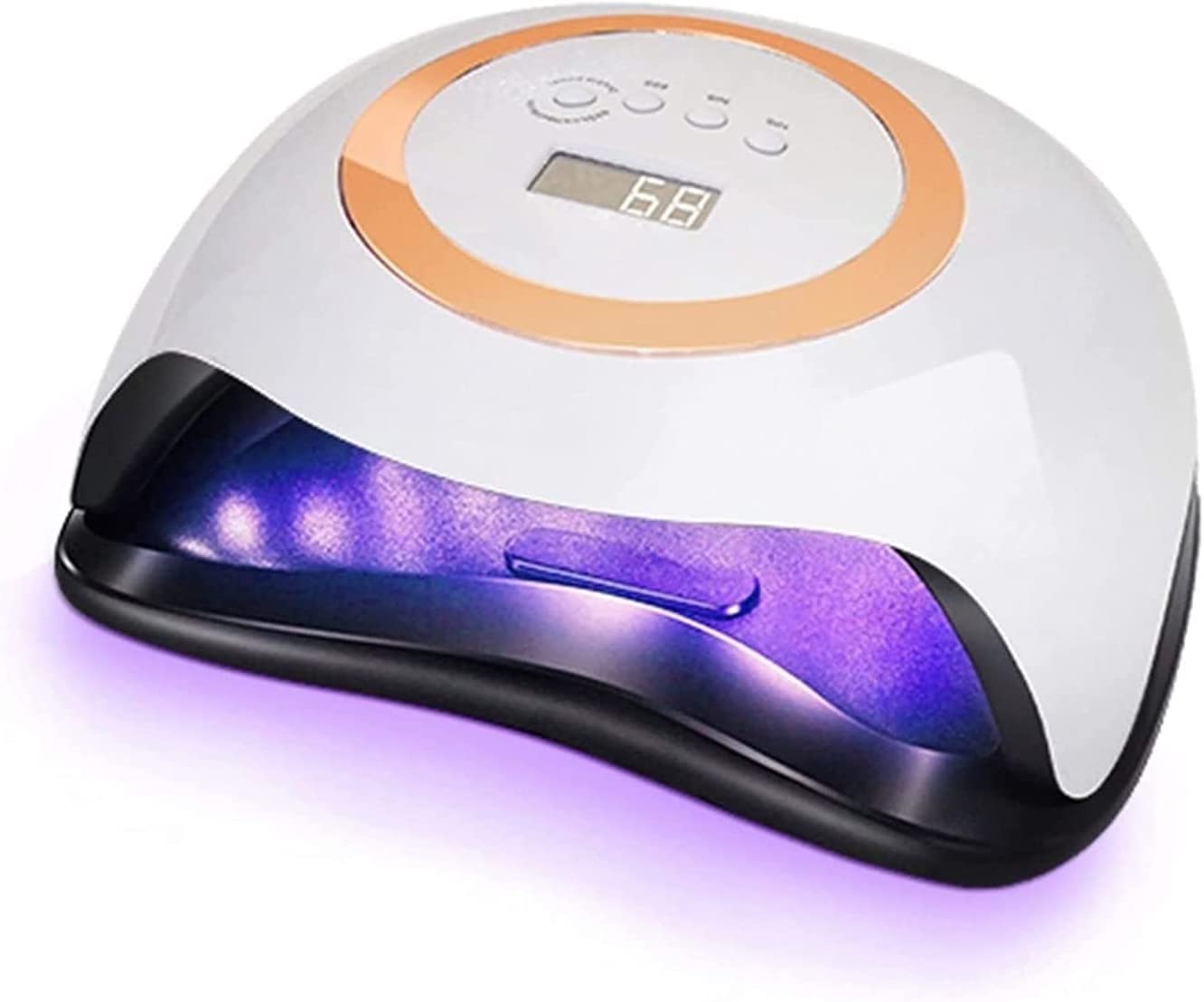 168W UV LED Nail Lamp - Professional Gel Nail Dryer with 4 Timer Settings & Auto Sensor, 42 LED Beads for Fast Curing | Perfect for Home Manicures, Salon Nail Art & Gel Polish Application