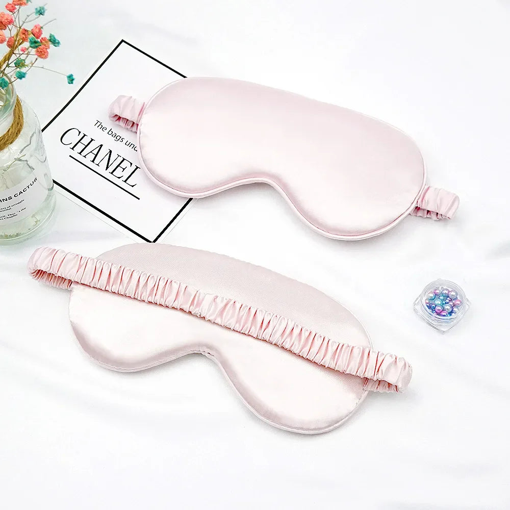 Luxury 100% Silk Sleep Eye Mask for Women & Men - Soft & Breathable for Better Sleep, Travel & Relaxation - Perfect for Nighttime, Naps & Meditation
