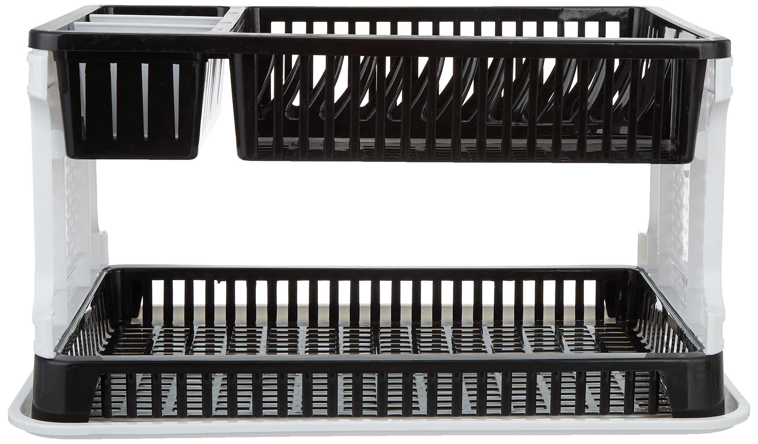 Zepdos Stainless Steel Kitchen Sink Dish Drainer Rack with Tray - 51 x 33 x 27.2 cm Space Saving Dish Organizer & Utensil Holder - Perfect for Small Kitchens, Apartments, RV Use