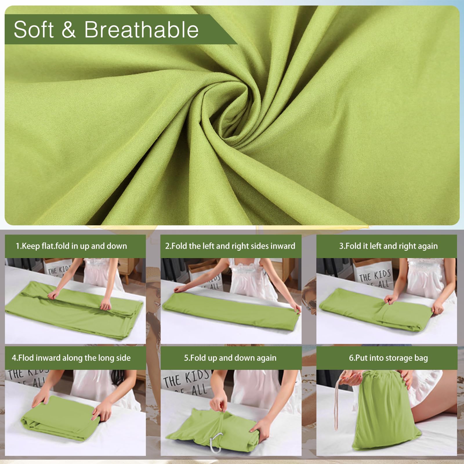 Lightweight Double Sleeping Bag Liner & Camping Sheet for Adults - Travel Sleep Sack for Outdoor Hiking, Backpacking, Hotels & Picnics | Perfect for Camping Trips, Travel Comfort & Adventure Getaways