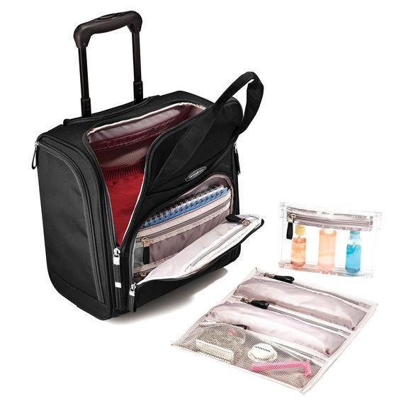 Samsonite Compact Carry-On Underseat Luggage with 360° Spinner Wheels - Perfect for Air Travel, Business Trips & Weekend Getaways