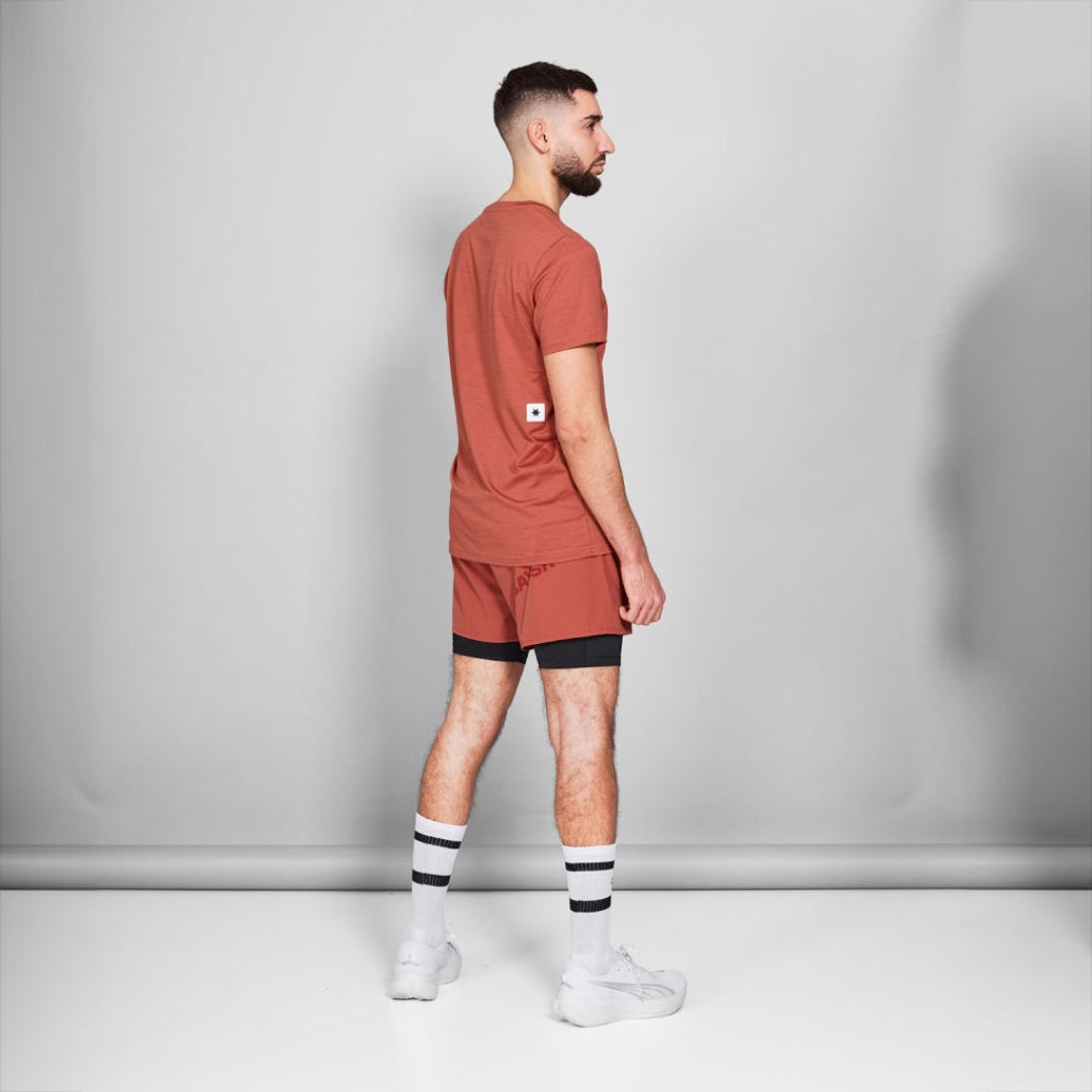 SAYSKY Men's Logo Pace T-Shirt - Lightweight Comfortable Cotton Tee for Running, Gym & Casual Wear