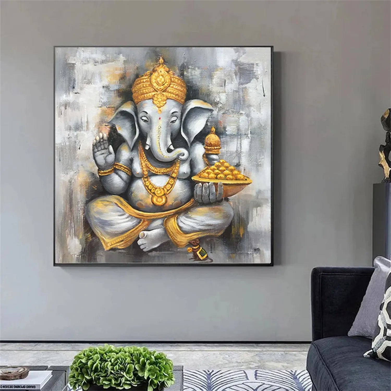 Animal Art Painting #AP059 - Handmade Canvas Wall Decor for Living Room, Bedroom & Office - Perfect Gift for Pet Lovers & Home Decor