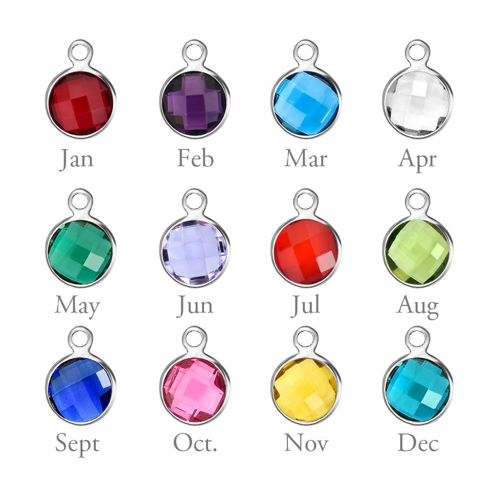 Personalized Name Necklace with Heart Birthstone - Custom Gold Name Plate Jewelry for Women - Perfect Gift for Birthday, Anniversary & Valentine's Day