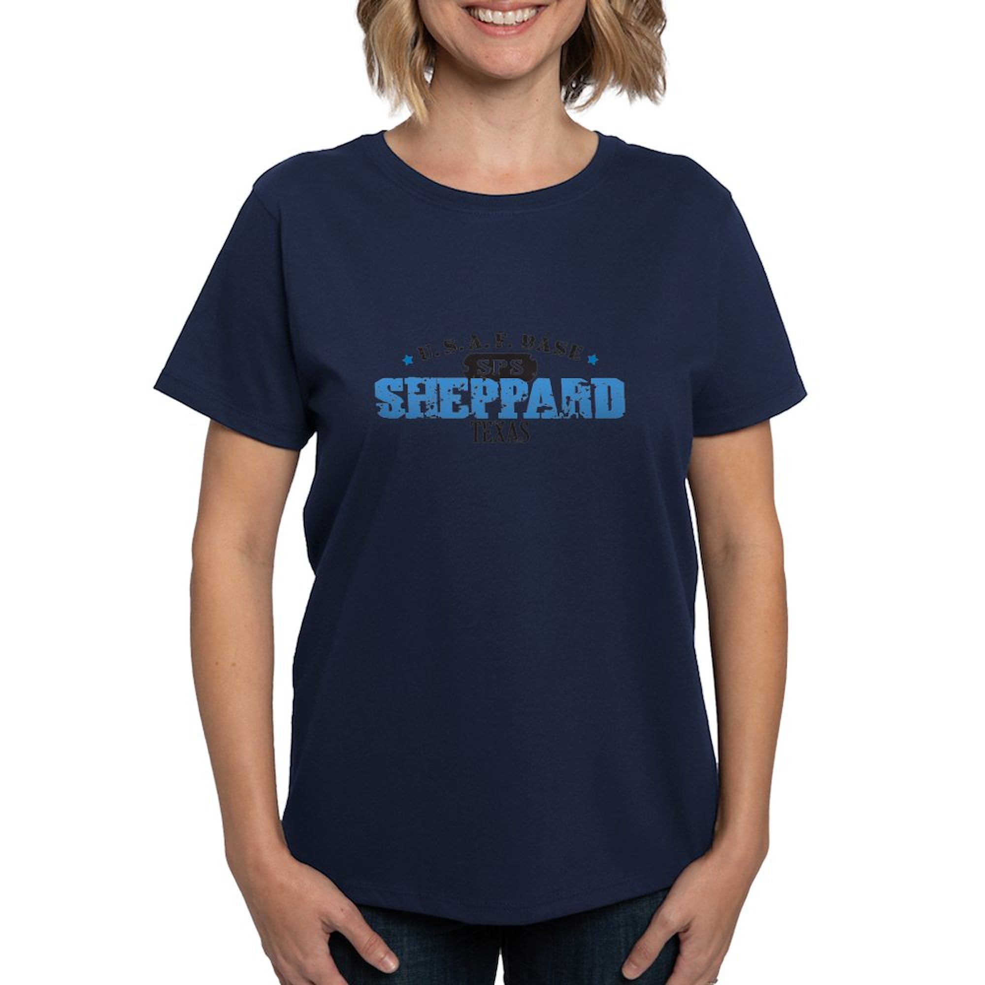 Sheppard Air Force Base T-Shirt for Women - 100% Cotton Comfortable Dark Tee - Military Apparel, Air Force Gifts, Casual Wear & Patriotic Outfits