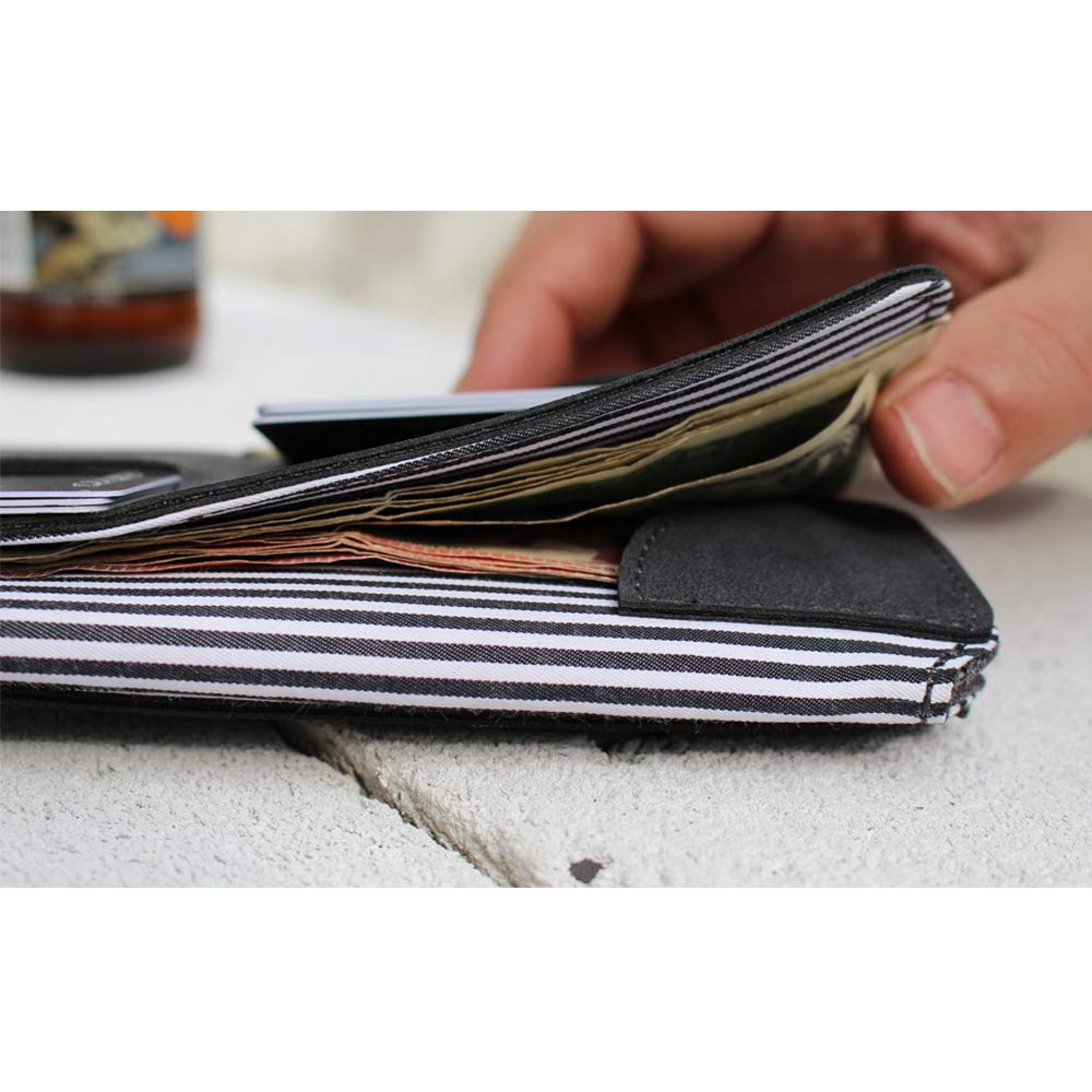 NOTY 3.0 RFID Blocking Travel Wallet - Premium Canvas Passport Holder & Credit Card Organizer for Men & Women (Grey) - Perfect for Air Travel, Business Trips & Daily Use