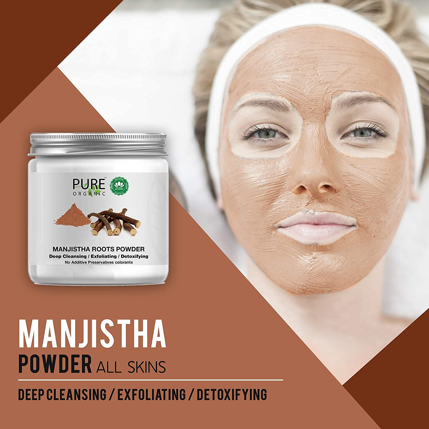 Oilanic 100% Pure Natural Manjistha Powder for Skin & Hair Care - 2 Pack (200g Each) | Organic Ayurvedic Herbal Supplement for Glowing Skin & Healthy Hair Growth | Perfect for DIY Face Masks, Hair Treatments & Holistic Beauty Routines