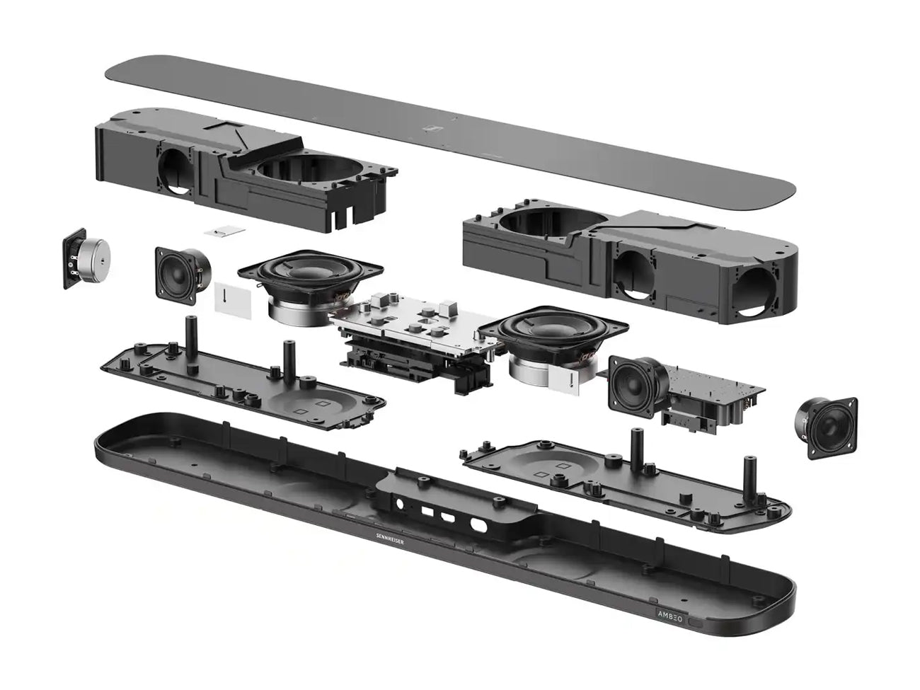 Sennheiser AMBEO Soundbar Mini - Premium Compact 3D Surround Sound System for Home Theater, Gaming & Music | Perfect for Small Spaces, Apartments & Desktop Setups