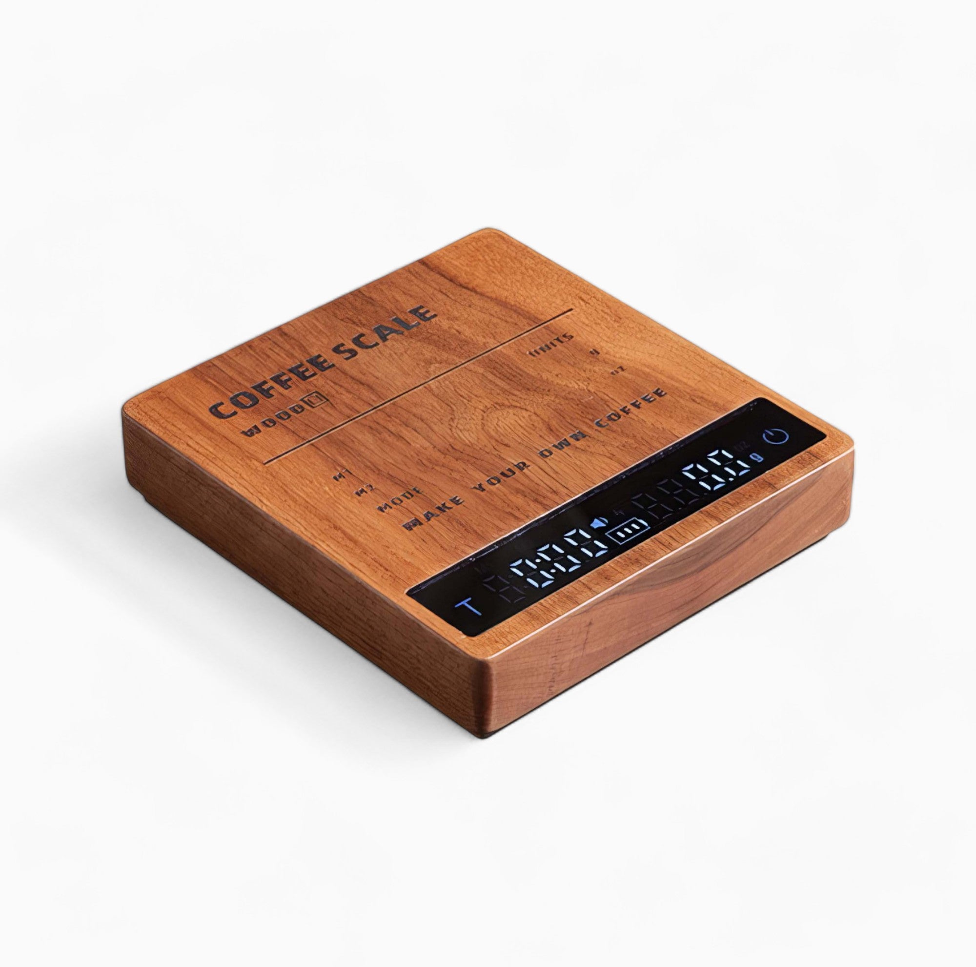 High Precision Digital Wooden Coffee Scale with Touch Sensor - Perfect for Pour Over, Espresso, and Home Brewing | MUVNA
