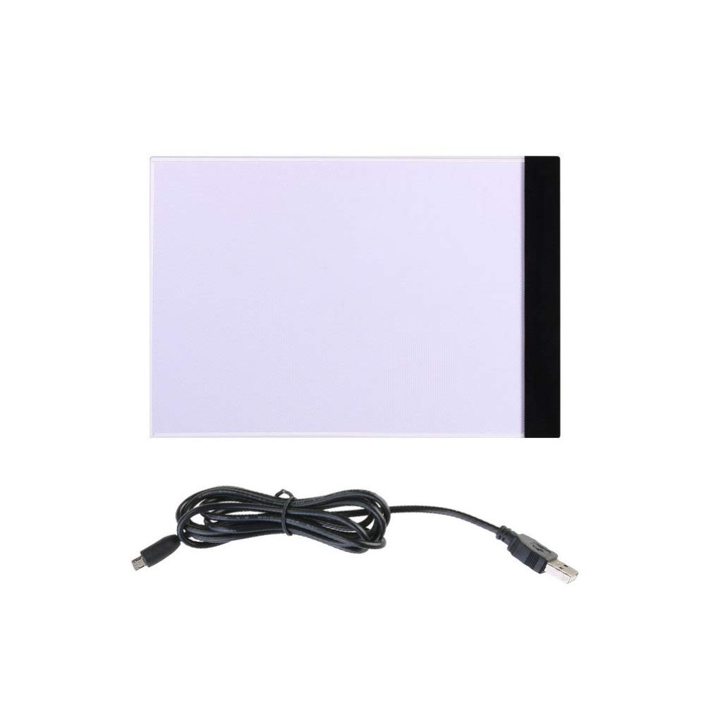 Exceart LED Light Drawing Pad for Kids - A4 Thin Copy Board with Bright LED Lamp, Desk ID Holder & Keychain - Digital Projector & Drawing Tablet for Whiteboard - Perfect for Art, Learning & Creative Play at Home or School