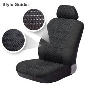 Premium Black Seat Covers Set for Toyota Corolla Hatchback (2001-2007) - 2 Rows Custom Fit Protection - TOYCORAH02 07 - Perfect for Road Trips, Daily Commute & Car Interior Upgrade