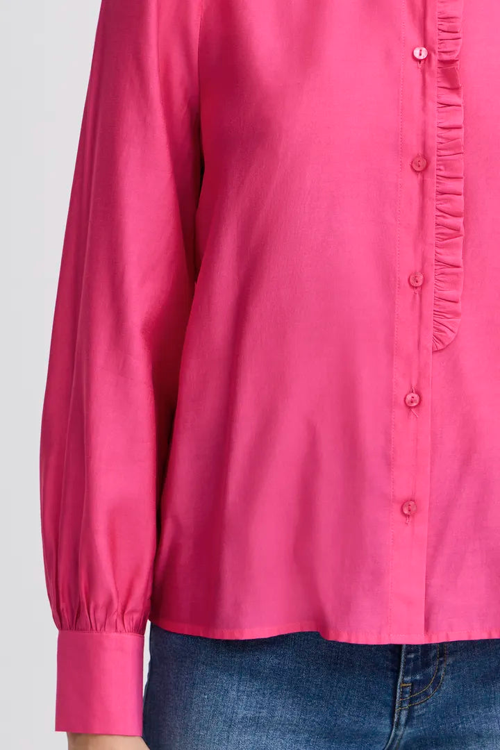 Kaylee Shirt in Pink Yarrow - Women's Casual Blouse for Everyday Wear | Perfect for Office, Date Night & Weekend Outings