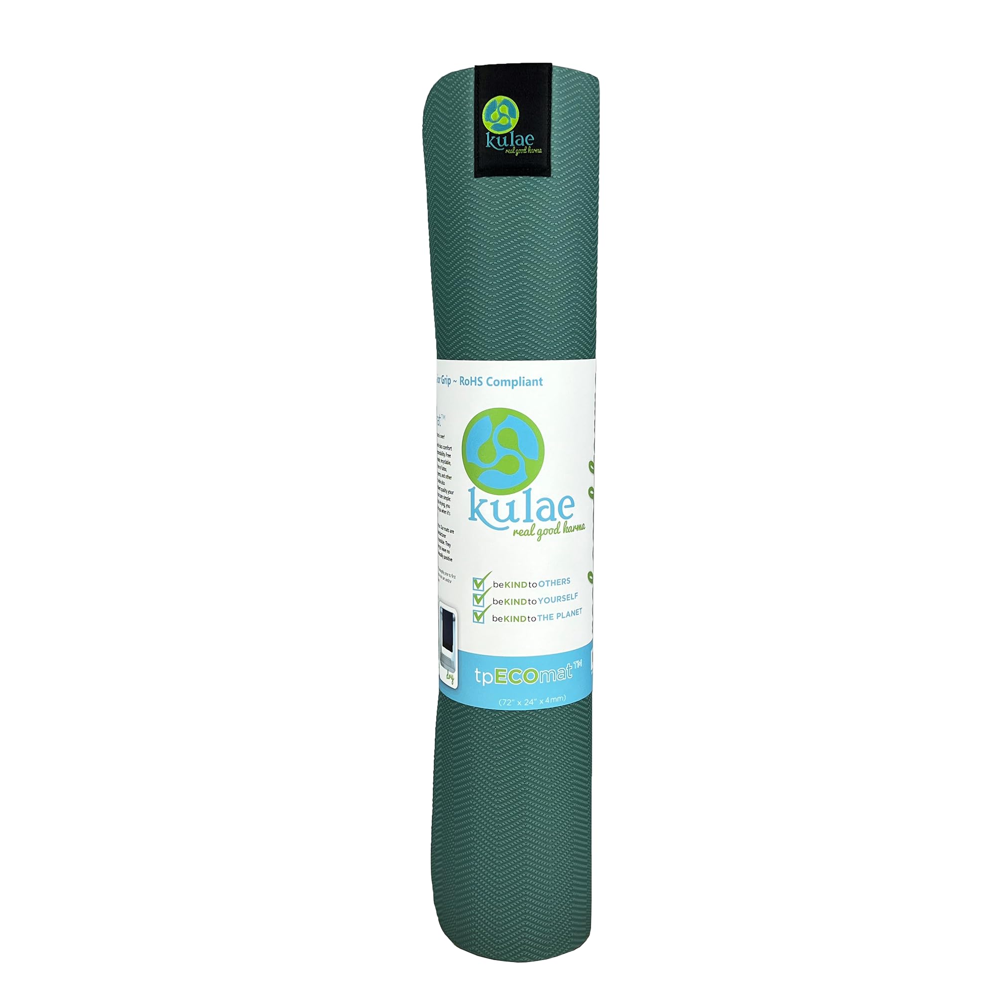 4mm ECOmat Yoga Mat - Super Grippy, Sustainable & Reversible Non-Toxic Exercise Mat (72