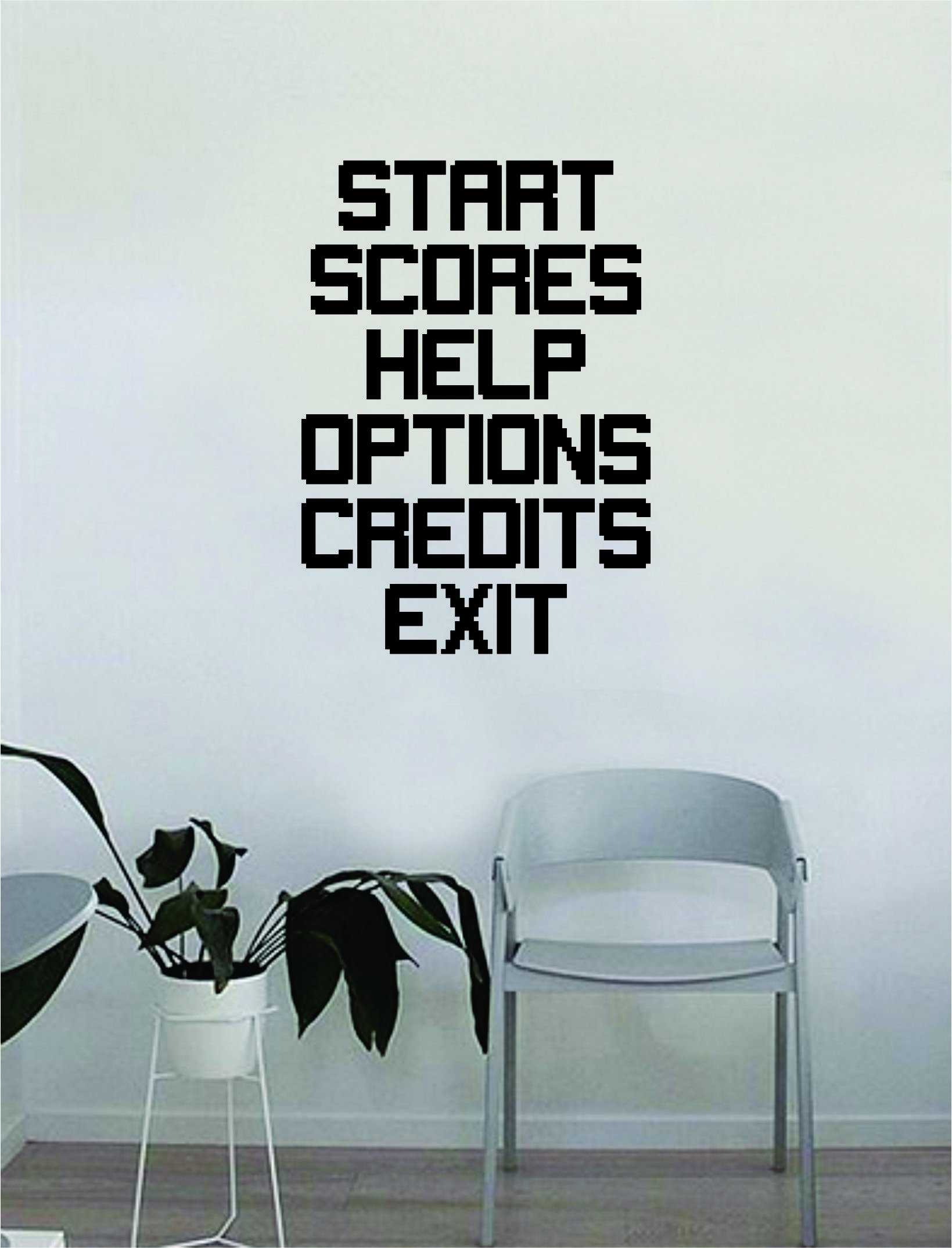 Gamer Menu Wall Decal - Inspirational Vinyl Sticker for Gaming Room Decor | Funny Video Game Quote Art for Teens & Geeks | Perfect for Bedroom, Man Cave & Game Lounge