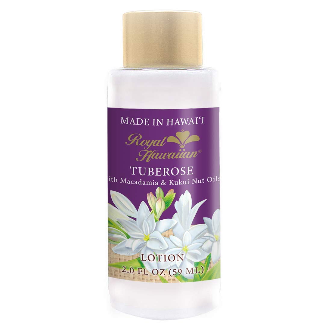 Tuberose Scented Travel Size Body Lotion - 2 fl oz Moisturizing Cream for Dry Skin | Perfect for Handbags, Gym Bags & On-The-Go Hydration