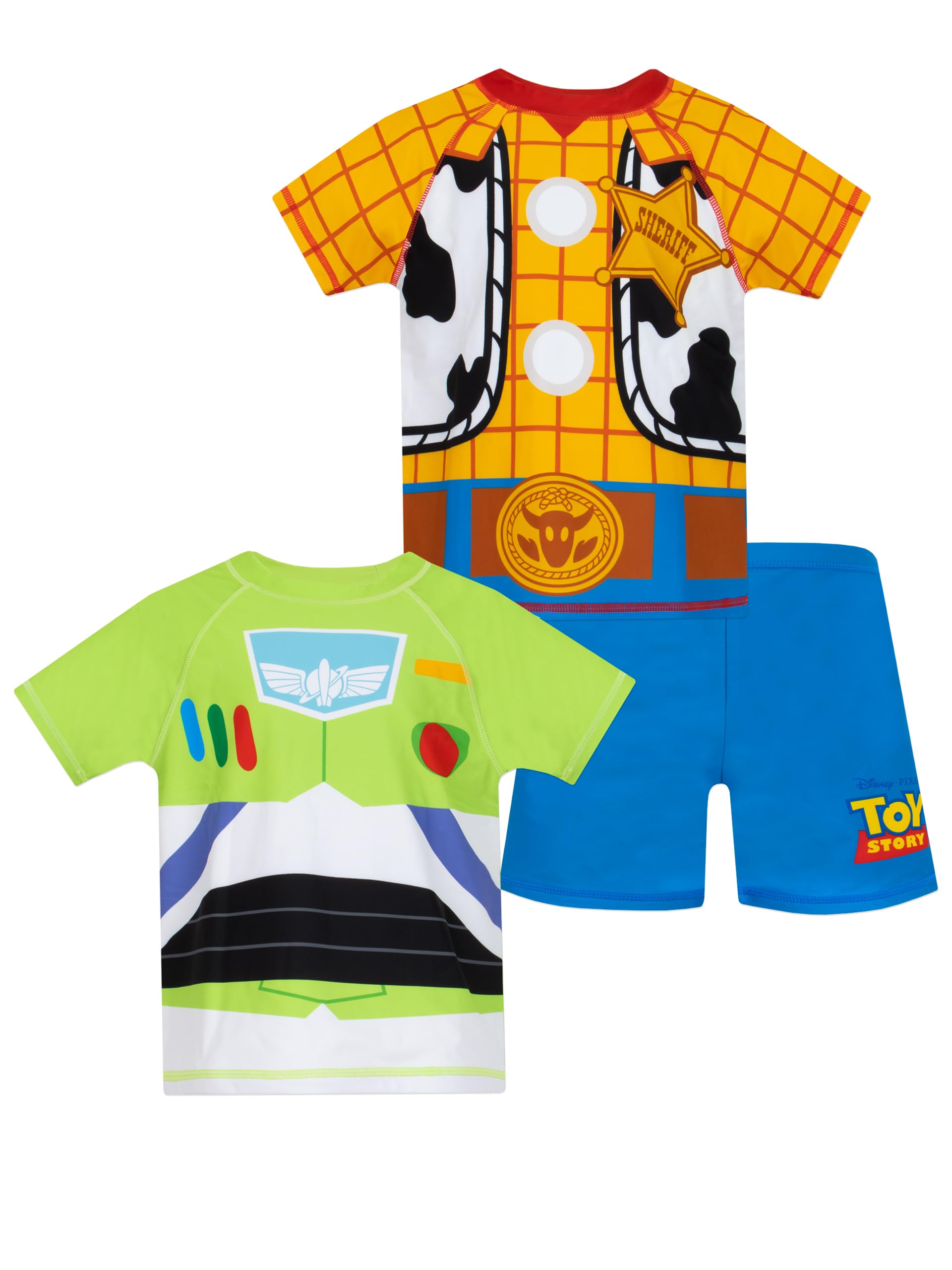 Disney Toy Story Boys' Swimwear Set - Buzz Lightyear Swim Trunks for Pool & Beach Fun