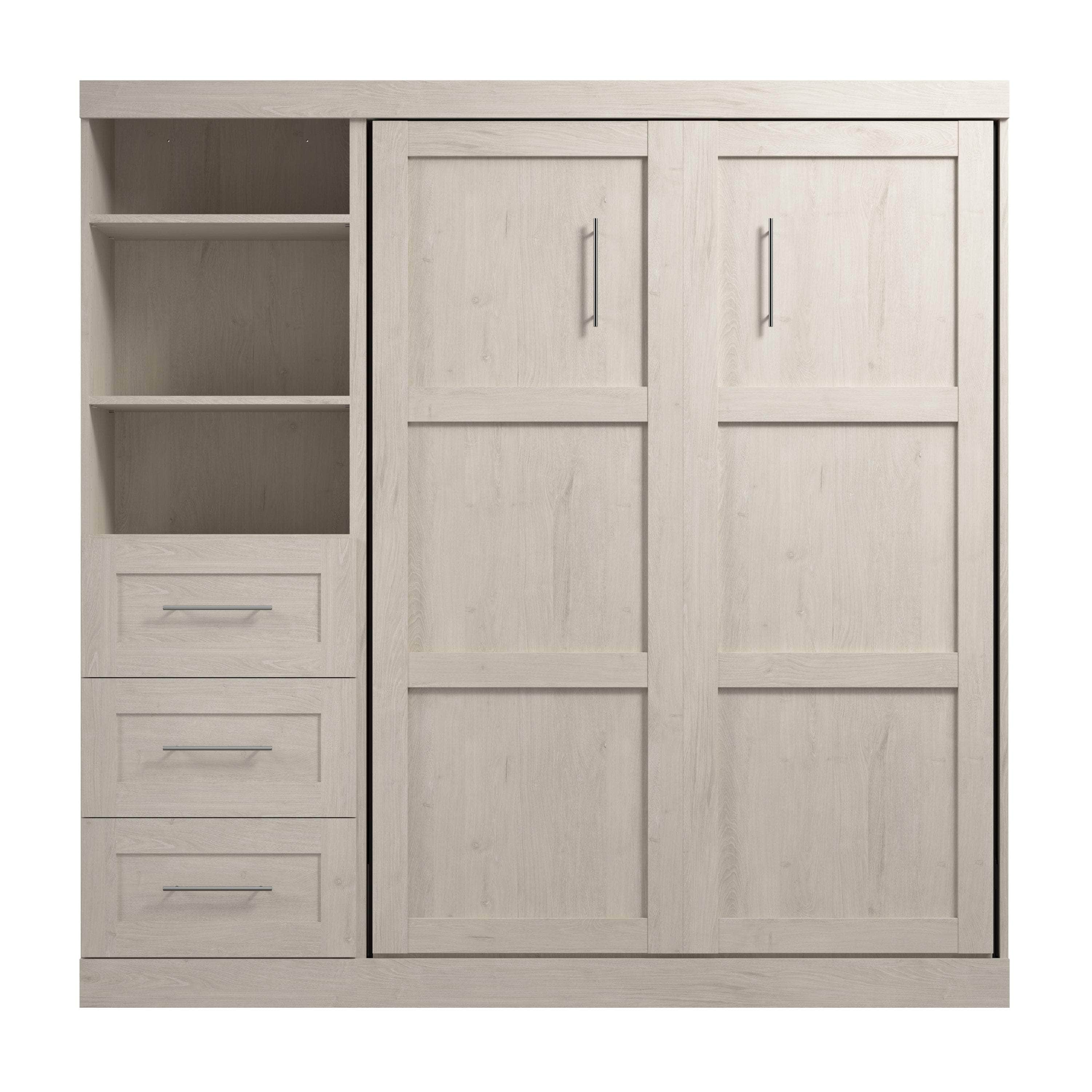 Pur Full Murphy Wall Bed with Storage Drawers - 84