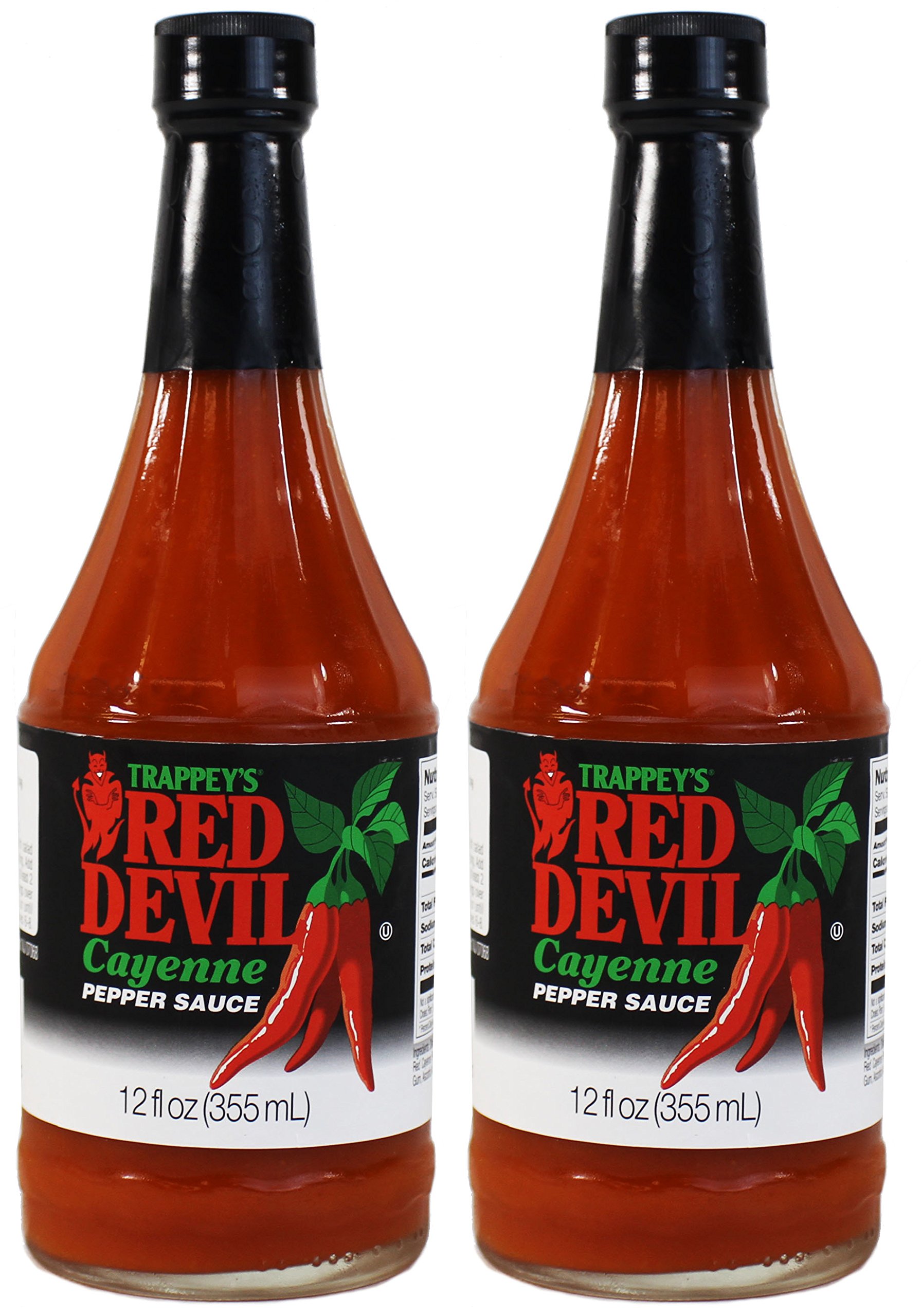 Trappey's Red Devil Hot Sauce - 12 fl oz (Pack of 2) | Spicy Louisiana-Style Pepper Sauce for Wings, Tacos & BBQ | Made in USA