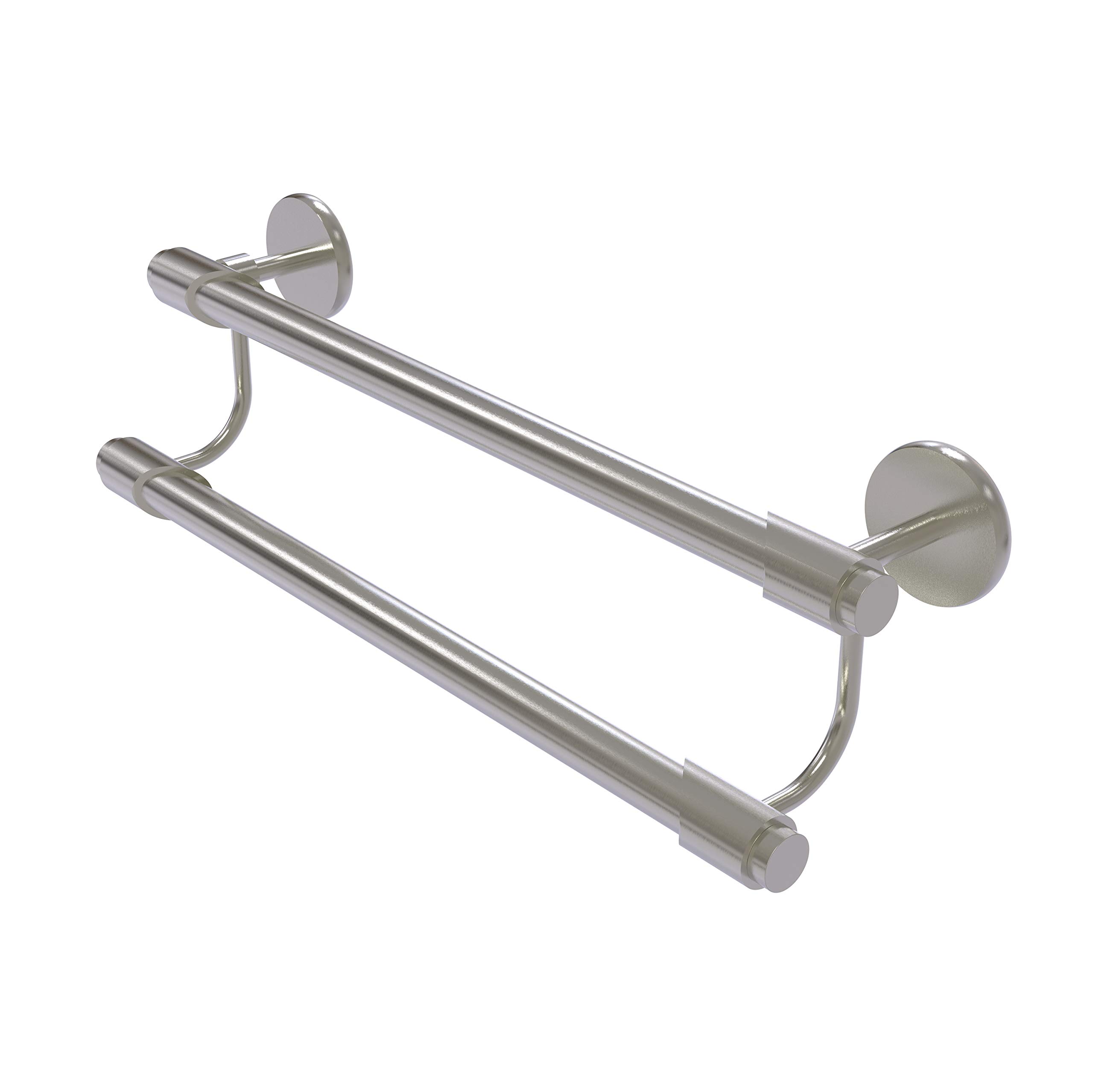 Allied Brass TR-72/24 Tribecca Collection 24 Inch Double Towel Bar in Satin Nickel - Premium Bathroom Towel Holder for Modern & Luxury Home Decor