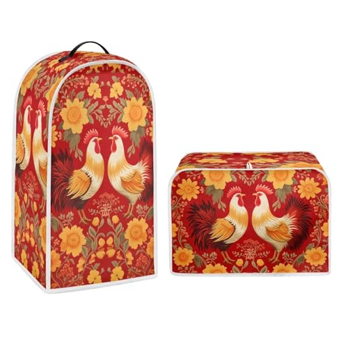 Rooster Flower Print