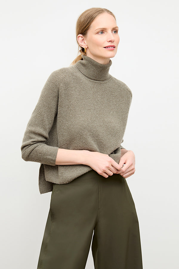 Elena Travel Culotte Pants - OrigamiTech Olive Green Wrinkle-Free Stretchable for Women | Perfect for Airplane, Office & Casual Wear