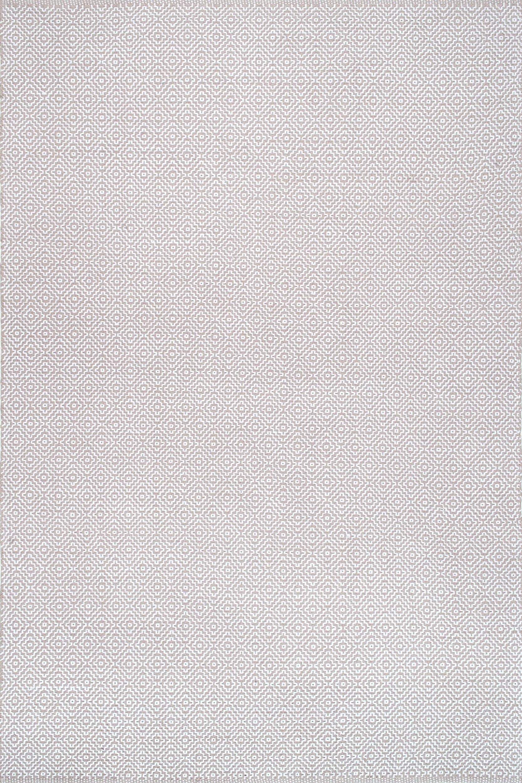 Premium Diamond Cotton Check Flatwoven Rug - Soft & Durable Beige Area Rug for Living Room, Bedroom, or Office Decor
