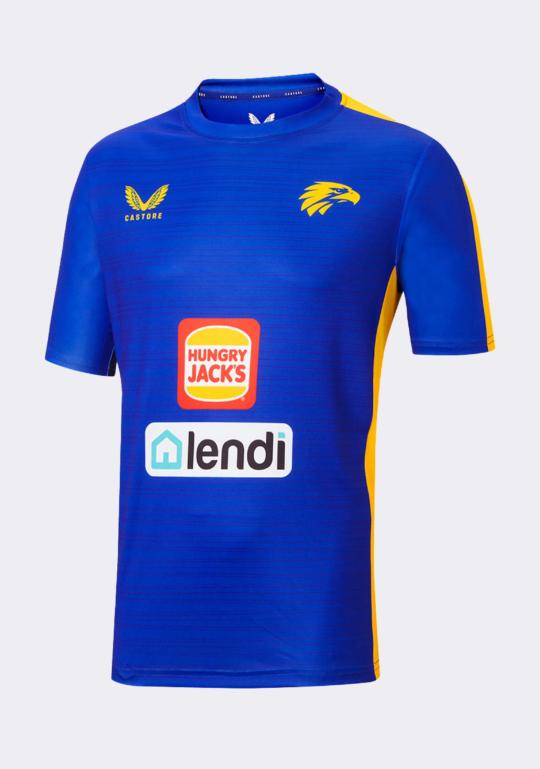 Castore West Coast Eagles Men's Training T-Shirt 2022 - Performance Workout & Gym Shirt for Eagles Fans | Athletic Jersey for Football Training & Casual Wear