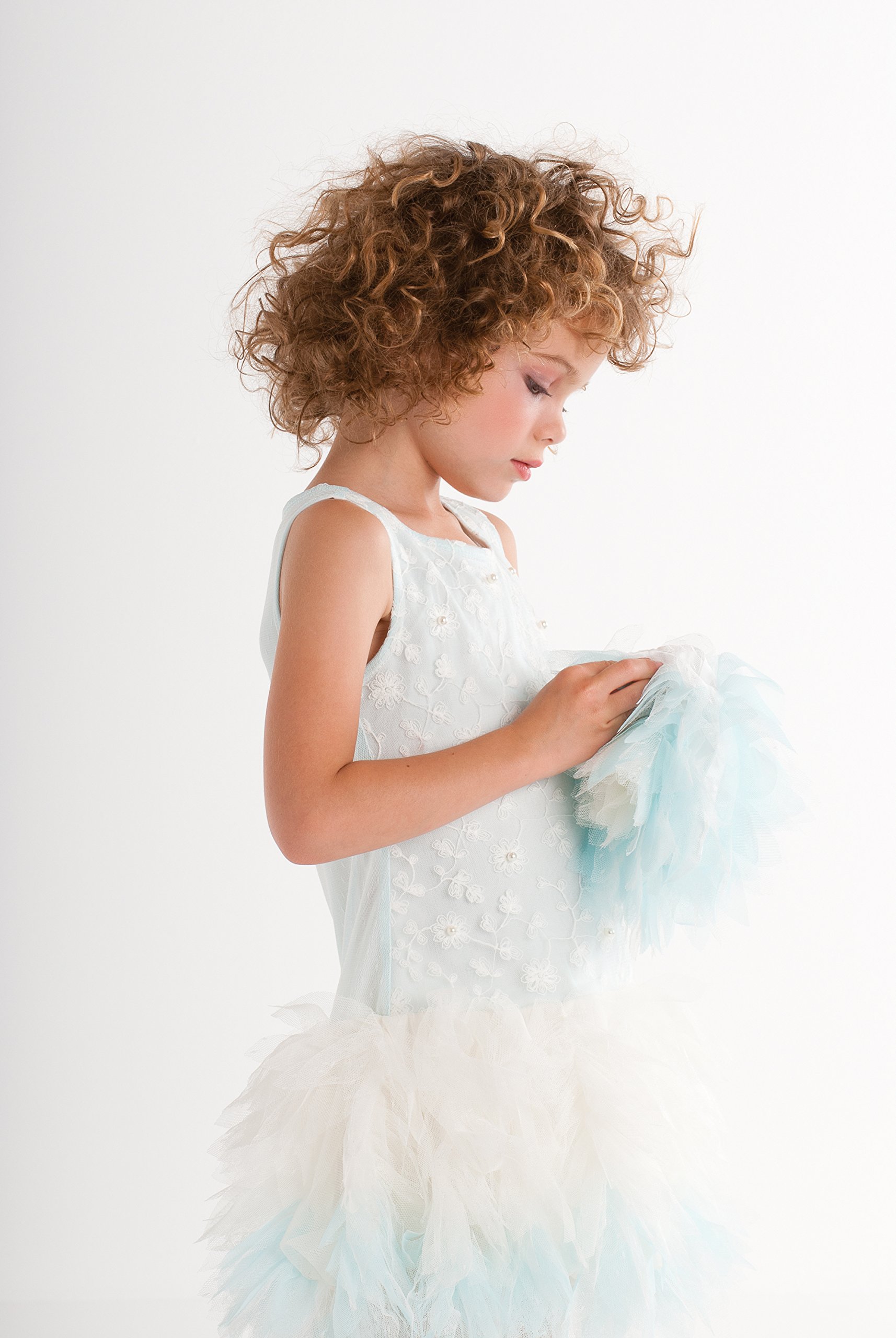 Biscotti Girl's 'Living The Dream' Dress & Purse Set in Aqua | Stylish Outfit for Parties, Photos & Special Occasions