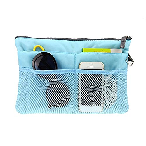 UNIQUE GADGET Multi-Functional Travel Cosmetic Bag - Waterproof Makeup Organizer Pouch for Toiletries, Phone, MP3 & Book Storage - Perfect for Handbags, Airplane Carry-On & Gym Essentials