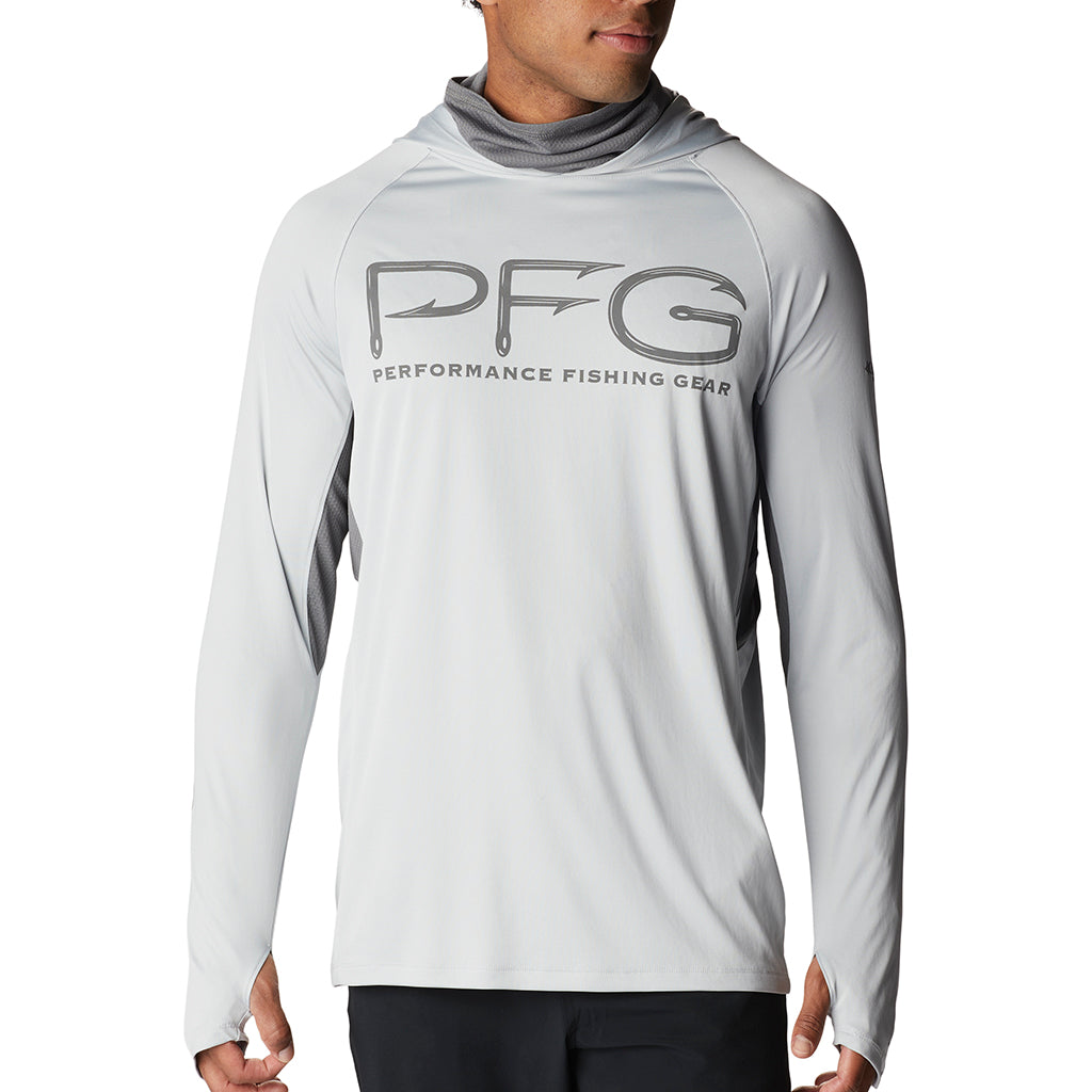Columbia PFG Terminal Tackle Vent Hoodie for Men - Lightweight Fishing Hooded Sweatshirt with Sun Protection & Breathable Mesh - Perfect for Boating, Hiking & Outdoor Adventures