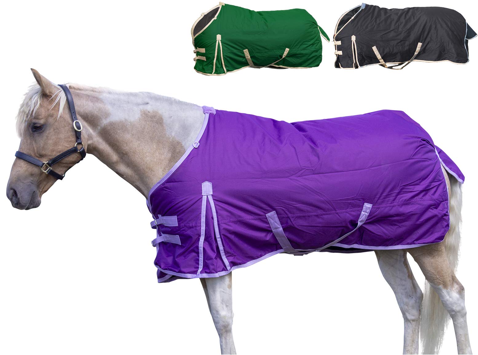 Derby Originals Classic 600D Ripstop Waterproof Winter Horse Turnout Blanket - 250g Medium Weight for Cold Weather Protection | Ideal for Stables, Riding, and Outdoor Horse Care
