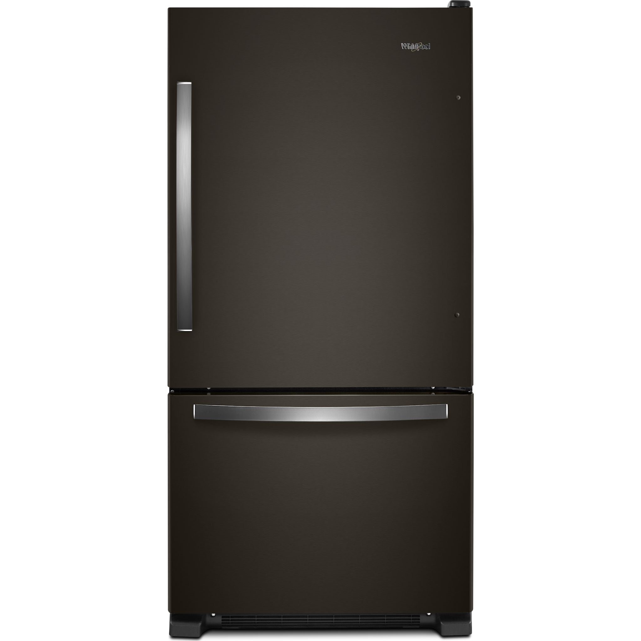 Whirlpool WRB322DMHV 36-Inch Bottom Freezer Refrigerator - Black Stainless Steel, Energy Star Certified, Spacious Storage for Kitchen & Home