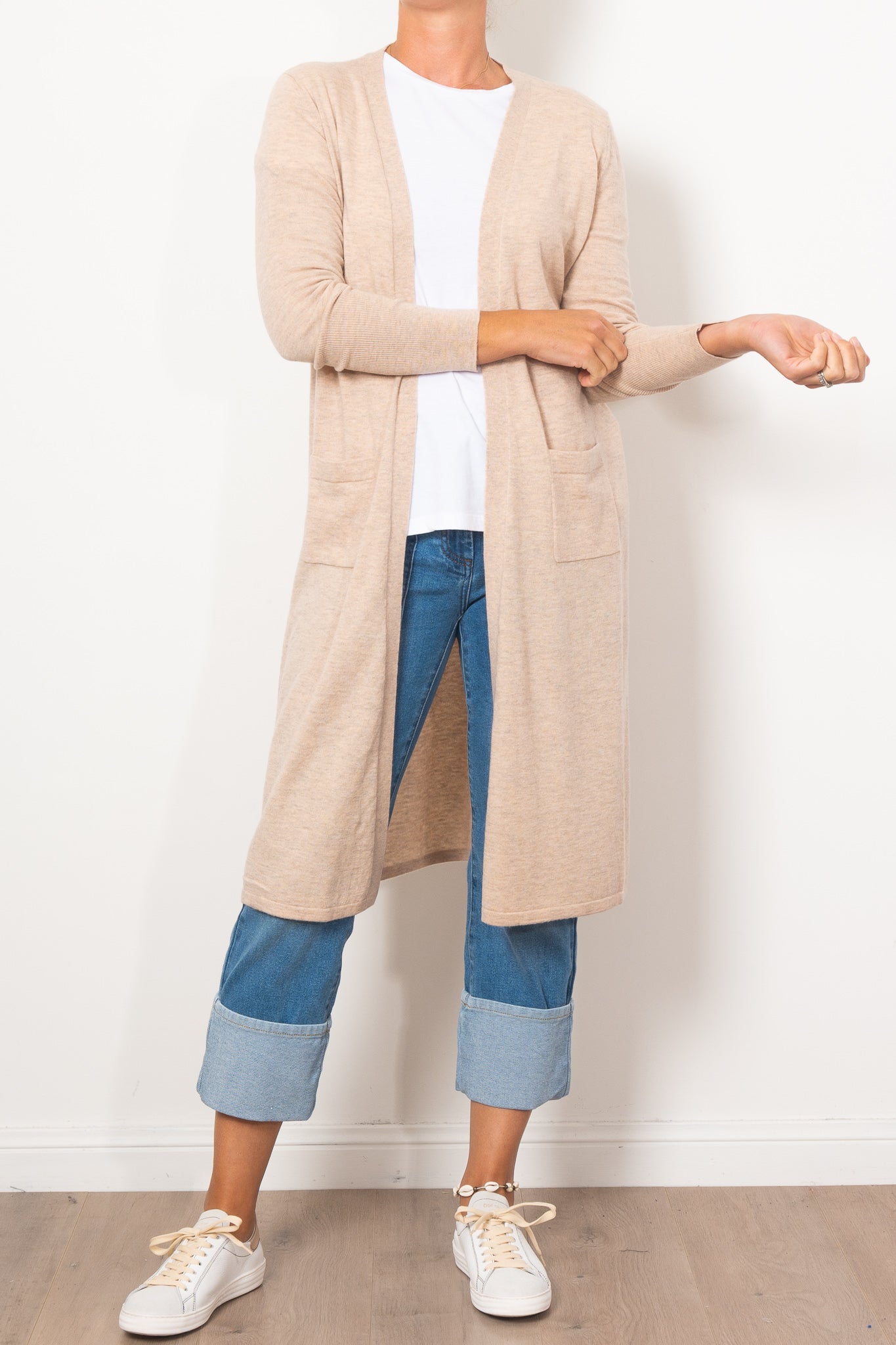 Bridge & Lord Women's Longline Cardigan Sweater - Soft Knit Open Front Wrap for Office, Casual & Layering