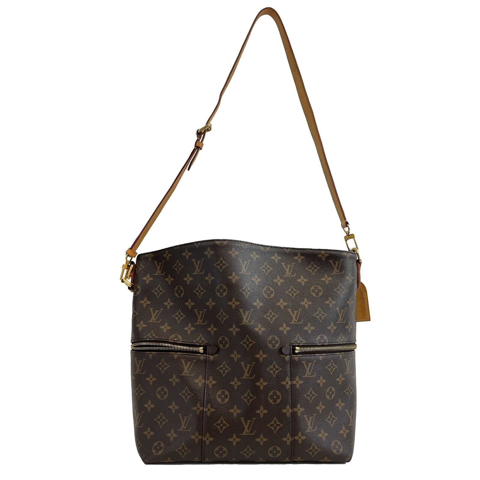 Authentic Louis Vuitton Monogram Melie Brown Leather Crossbody Bag with Top Handle & Adjustable Shoulder Strap - Perfect for Work, Travel & Everyday Luxury Fashion