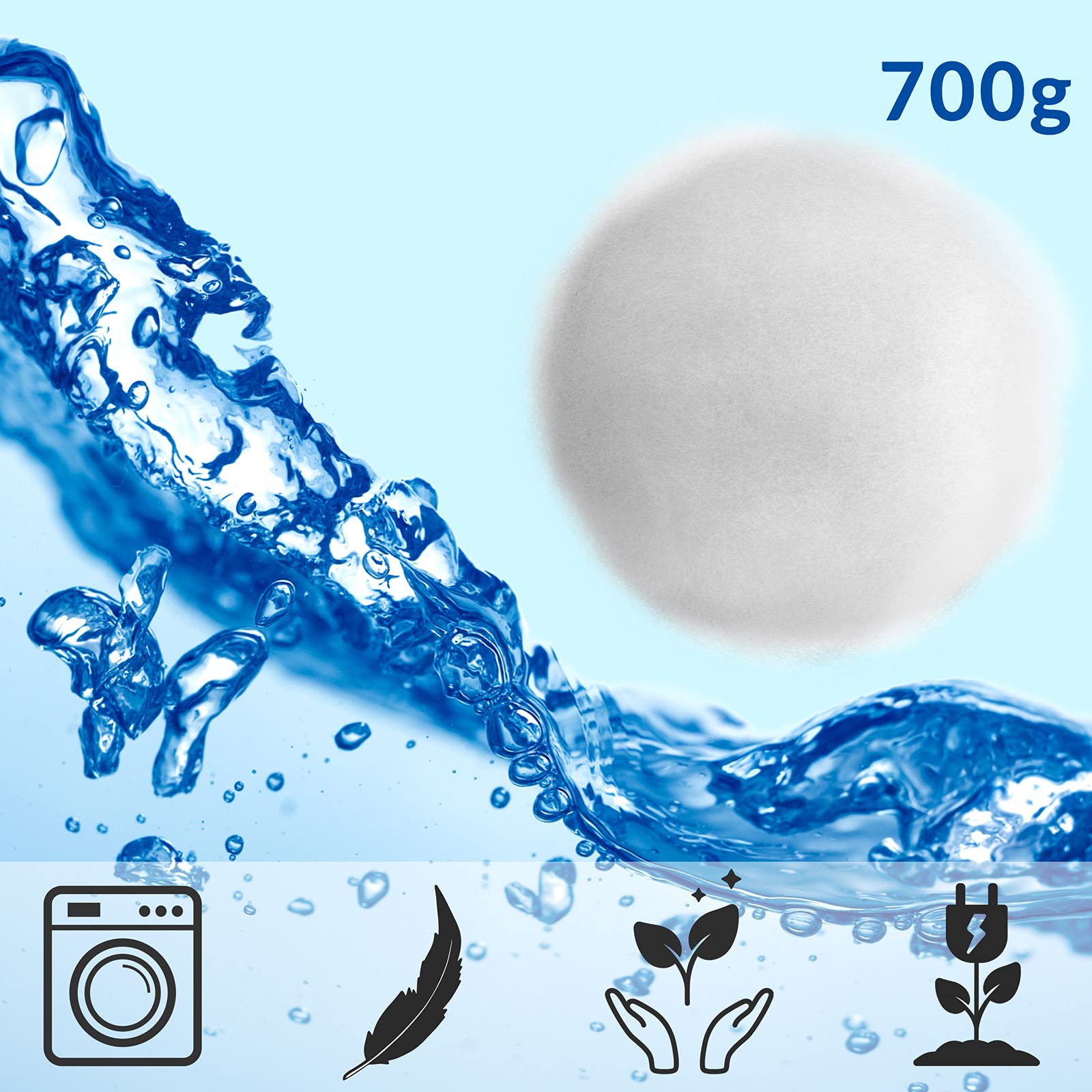 700g Reusable Polysphere Filter Balls for Swimming Pools - Eco-Friendly Sand Filter Replacement (Replaces 25kg Filter Sand) | Perfect for Pool Maintenance, Water Filtration Systems & Spa Filters