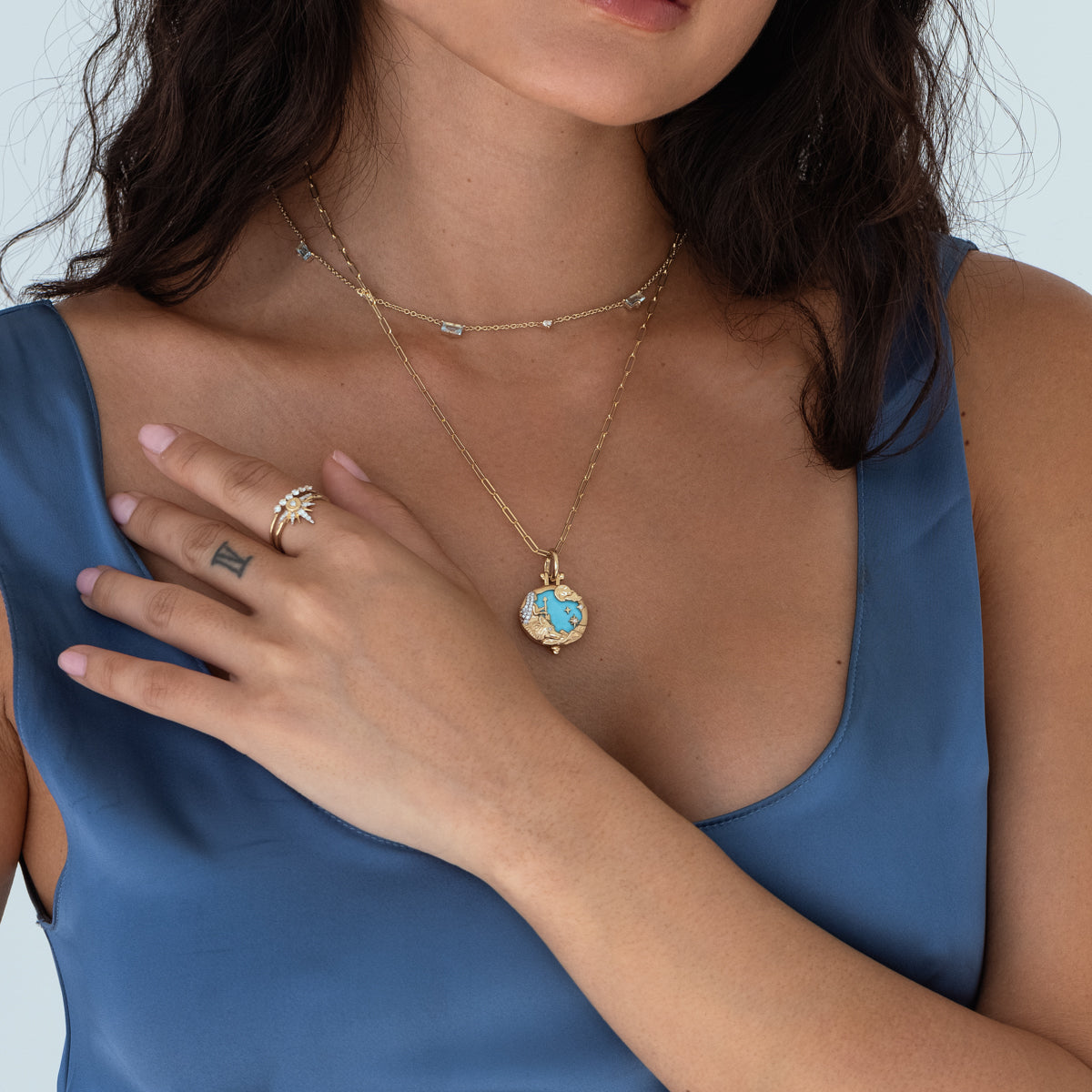 Wild Women Turquoise Pendant Necklace - Handcrafted Sterling Silver Jewelry for Boho Style & Everyday Wear | Perfect Gift for Women, Birthdays & Special Occasions