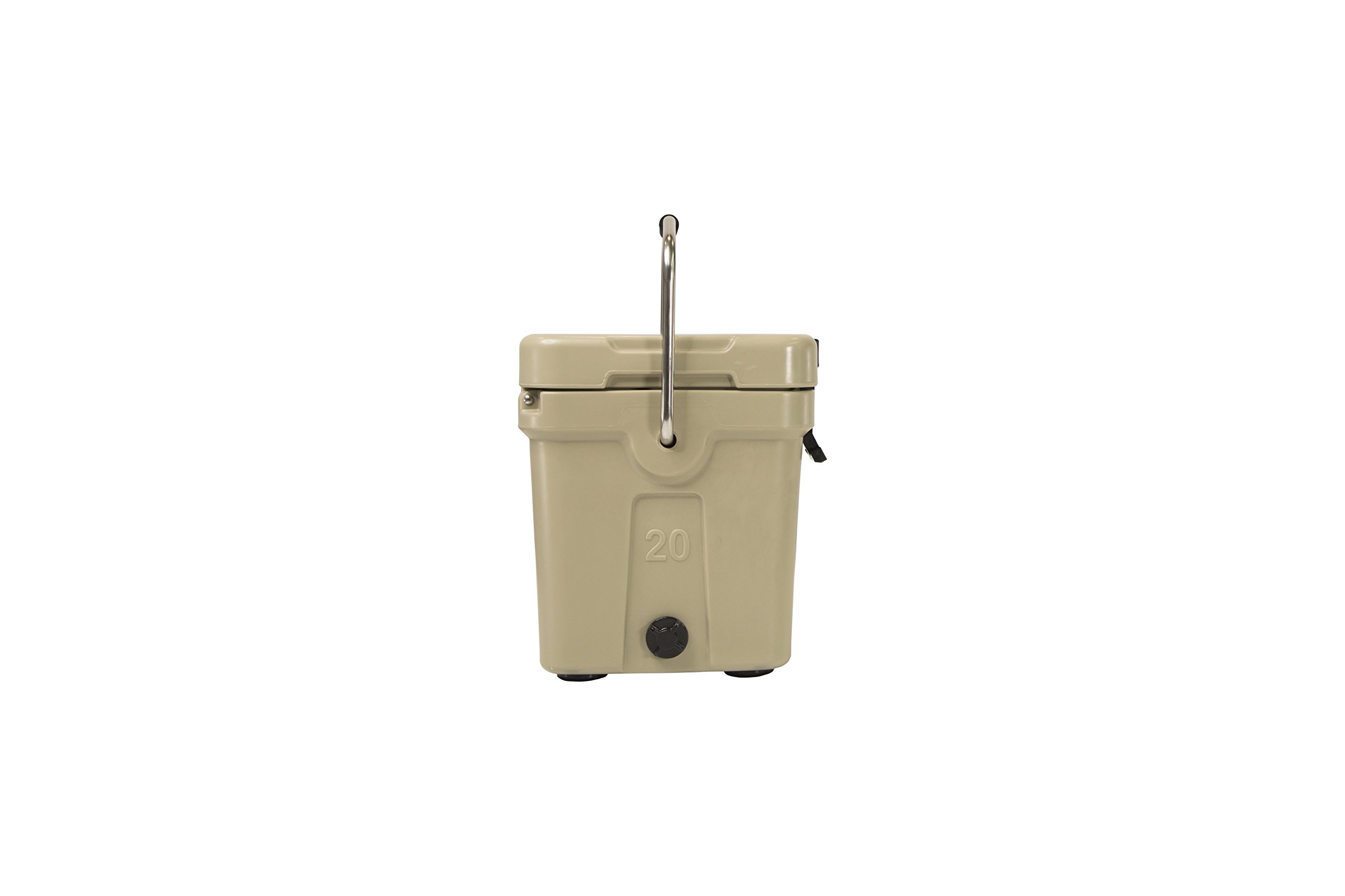 Mammoth Coolers Cruiser 20 - Premium Insulated Hard Ice Chest with Double-Walled Rotomolded Construction | Perfect for Camping, Beach Trips, Tailgating & Outdoor Adventures (Tan)