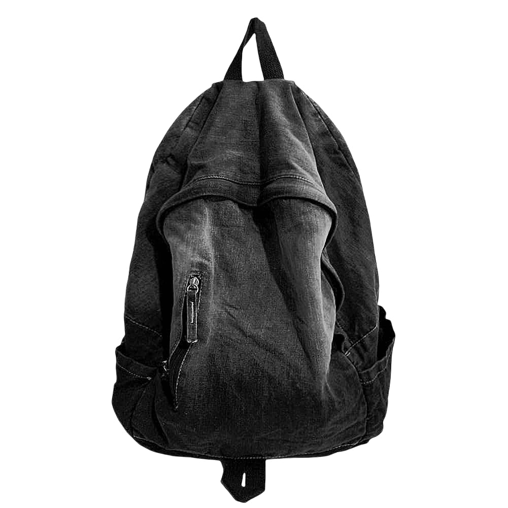 Stylish Black Denim Backpack for Women - Large Capacity Travel Backpack with Multiple Pockets | Perfect for College, Commuting & Weekend Getaways