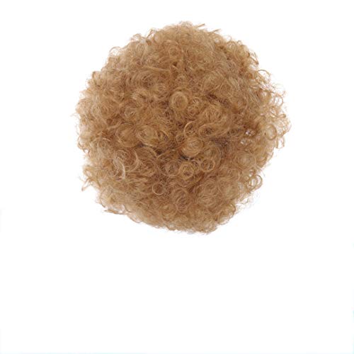 Black Women Wigs | African Hair Extensions | Fluffy Hair Bags & Rubber Bands for Hair Tying | Synthetic Buns (27 Pack) - Perfect for Protective Styling, Cosplay & Everyday Fashion