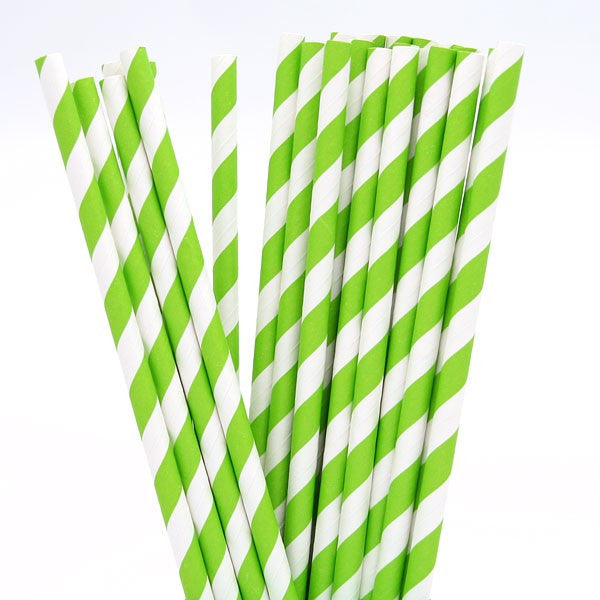 1000 Pack Biodegradable Paper Straws - Green & White Eco-Friendly Drinking Straws for Birthday Parties, Events, Bistro, Bar, Cafe & Takeaway | Bulk Wholesale Compostable Straws for Smoothies, Cocktails & Cold Beverages